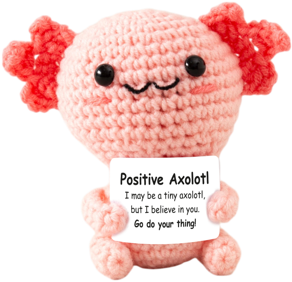 I AM CREATIVE Positive Axolotl 9cm 1000-2572 rosa