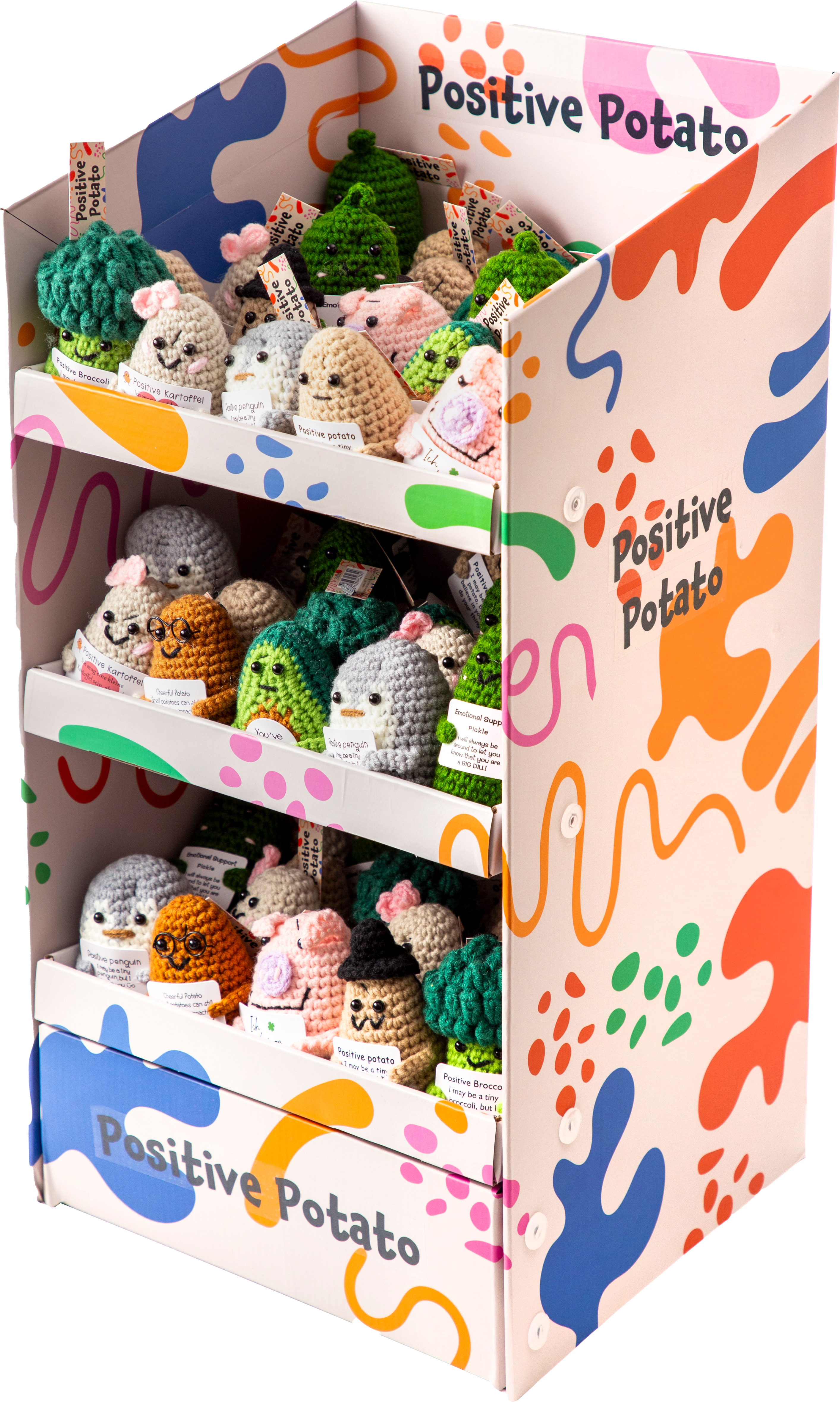 I AM CREATIVE Positive Potato Display leer 1000.1394 für 60Stk. 27x28.5x56cm