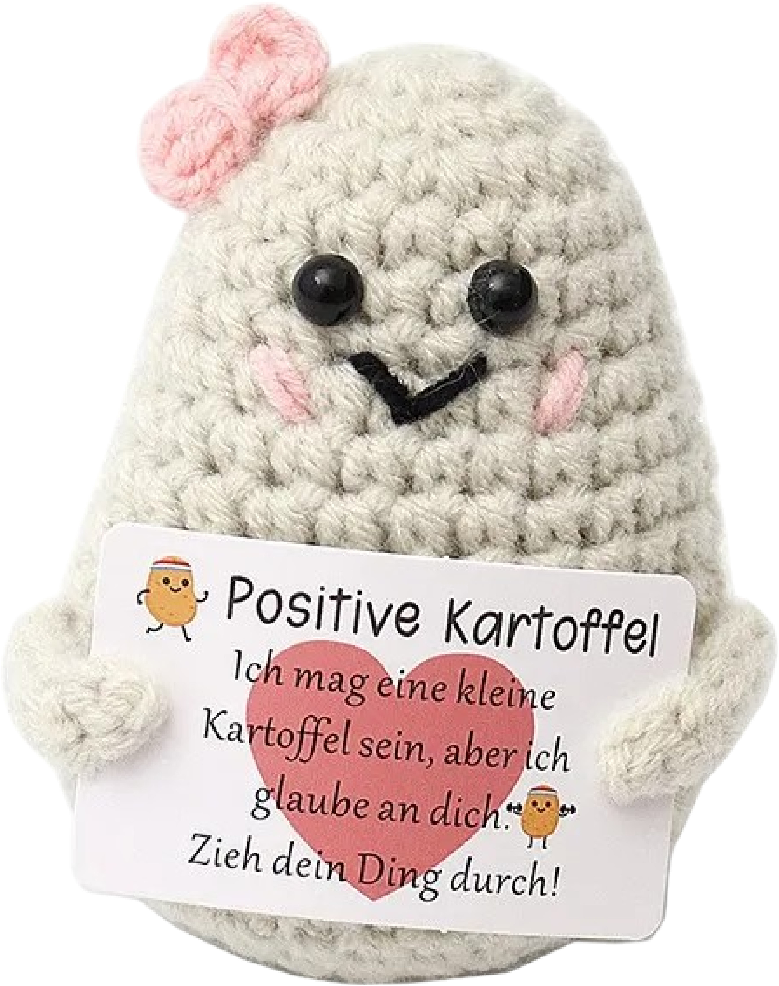 photo I AM CREATIVE Positive Potato boucle 8cm 212748 beige