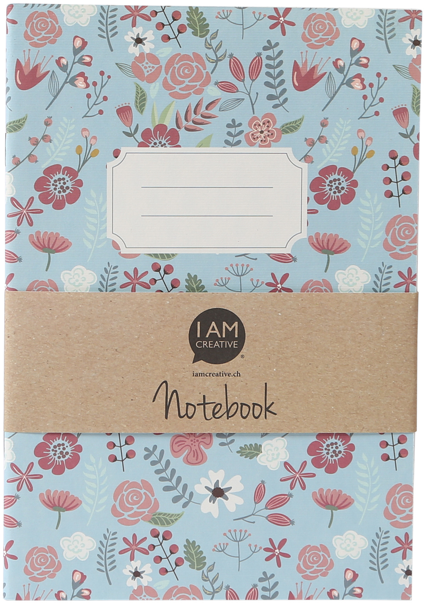 photo I AM CREATIVE Carnet A5 4005.07 Fleurs 60 pages