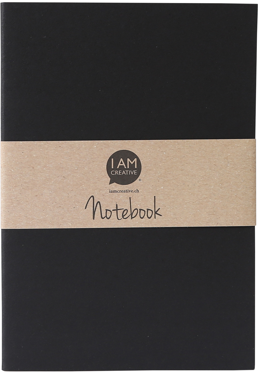 photo I AM CREATIVE Carnet A5 4005.08 noir 60 pages