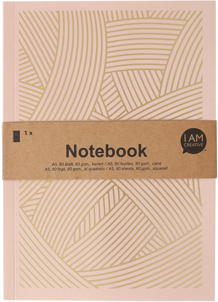 photo I AM CREATIVE Carnet A5 4005.14 vieux rose 80 pages