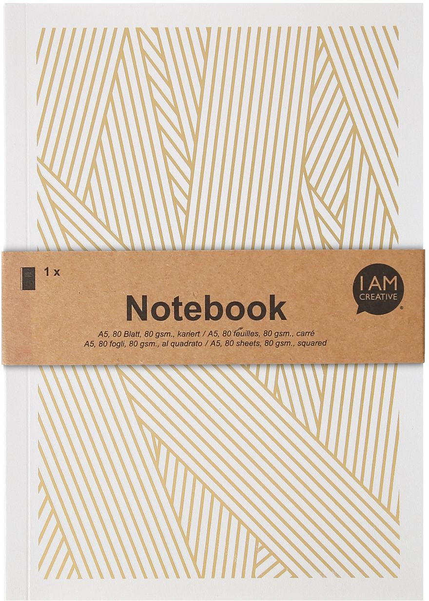 photo I AM CREATIVE Carnet A5 4005.16 or/gris 80 pages