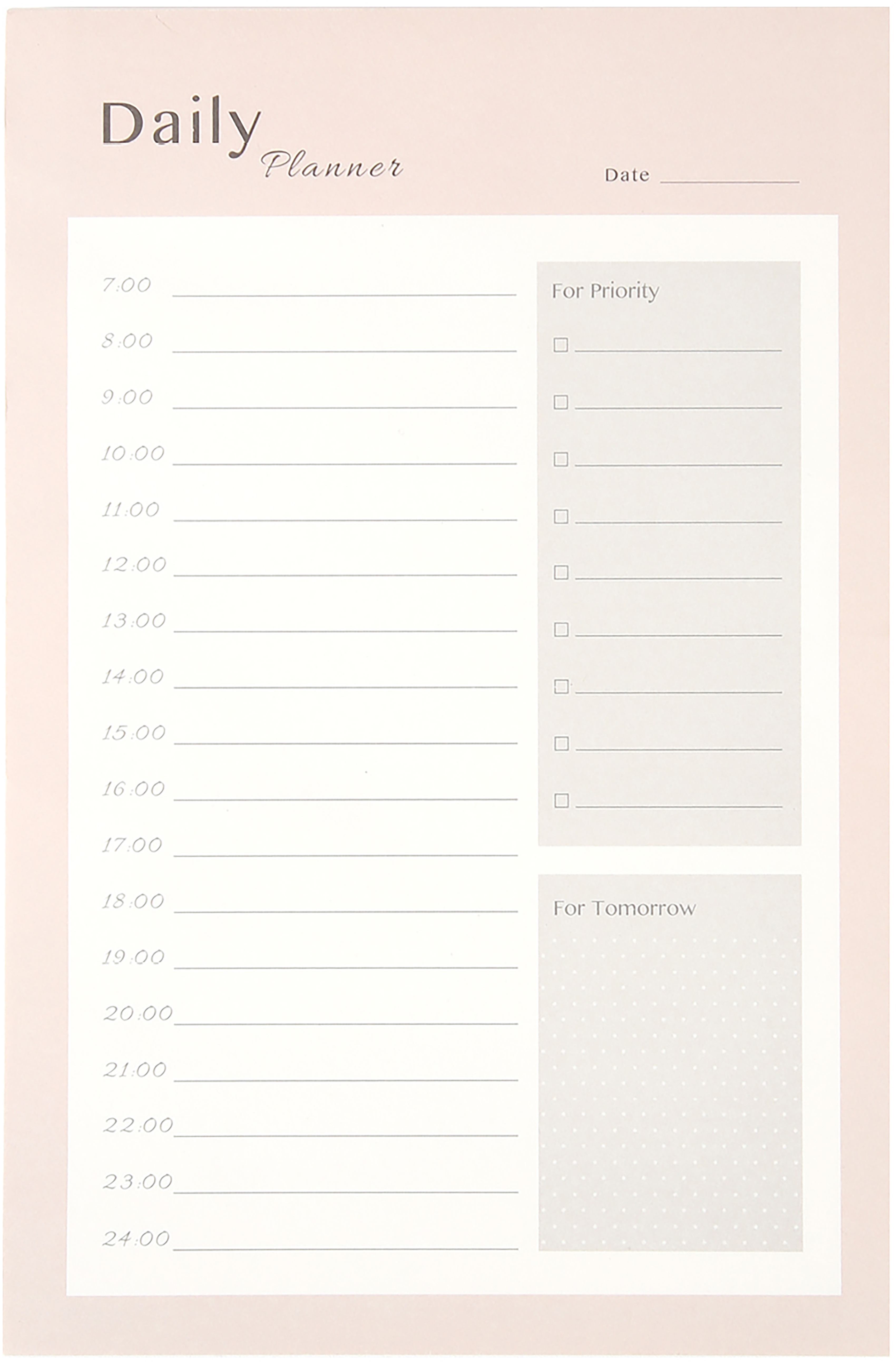 photo I AM CREATIVE Agenda journalier 14x21cm 4005.4 rose 80 feuilles