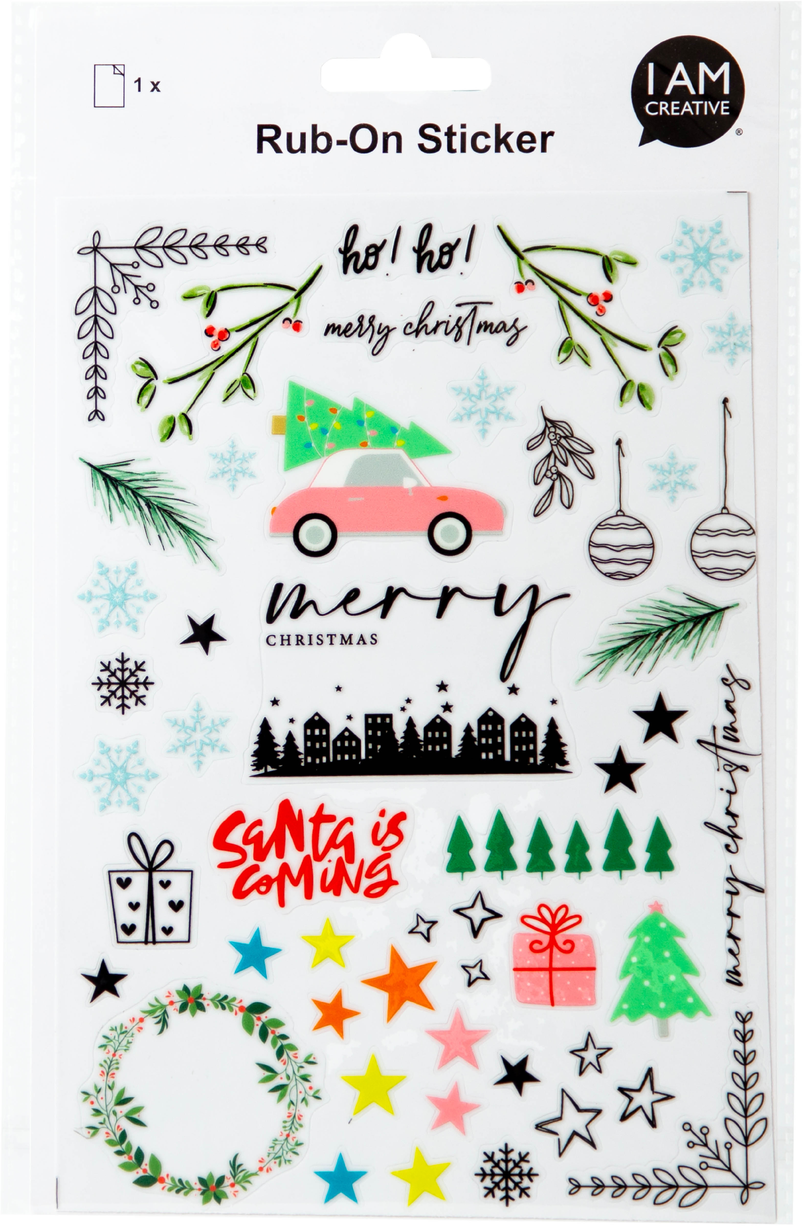 photo I AM CREATIVE Rub on Sticker A5 4010.59 Xmas