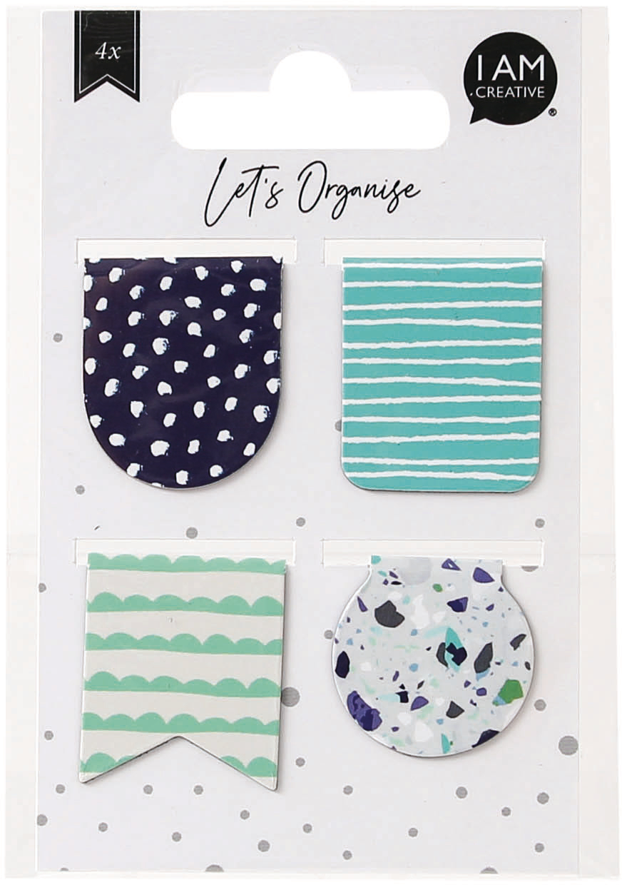 photo I AM CREATIVE Marque-page Let`s Organize 4035.03 magnétique, 4 assorté