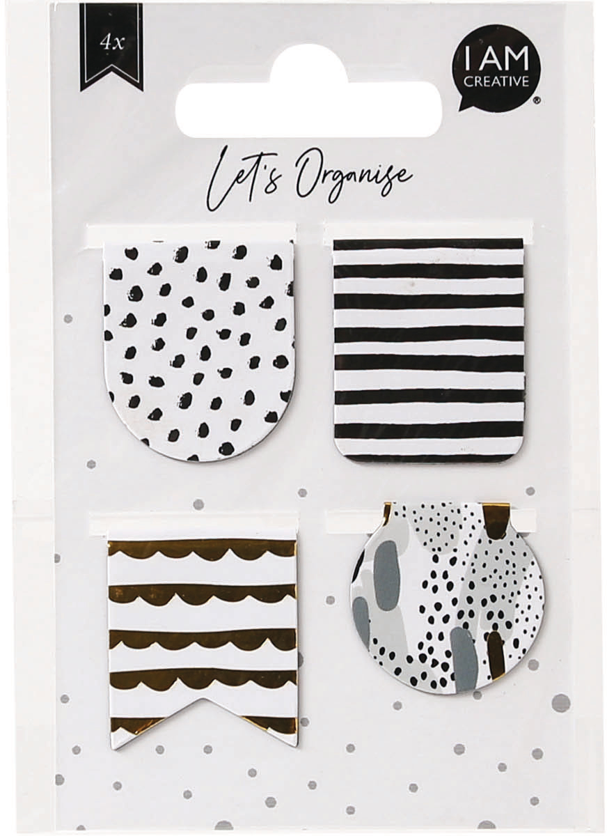 photo I AM CREATIVE Marque-page Let`s Organize 4035.04 magnétique, 4 assorté