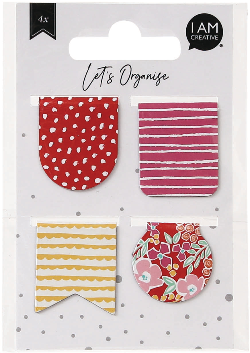 photo I AM CREATIVE Marque-page Let`s Organize 4035.05 magnétique, 4 assorté