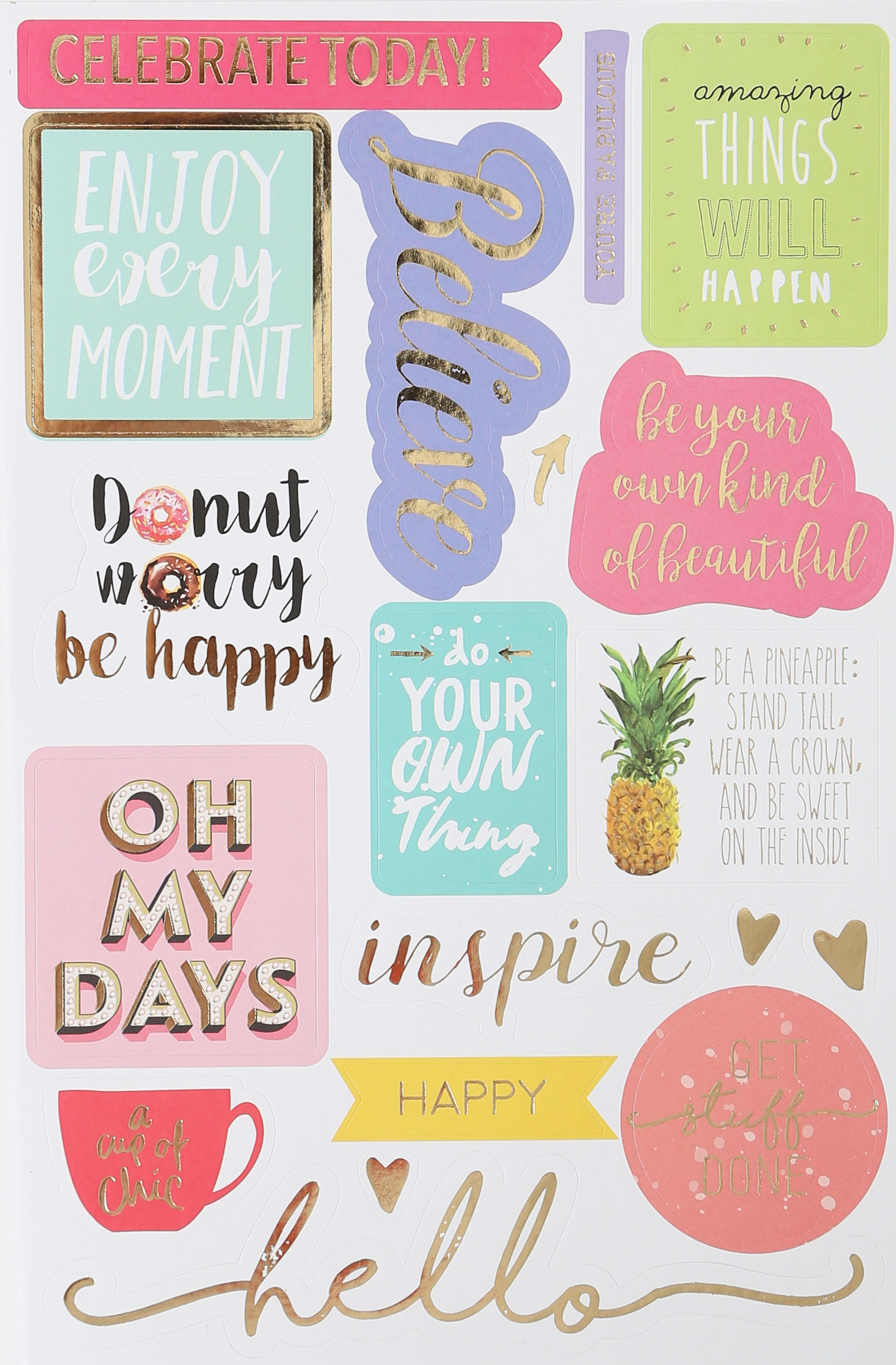 I AM CREATIVE Stickerbook 4087.473 paroles, 5 feuilles