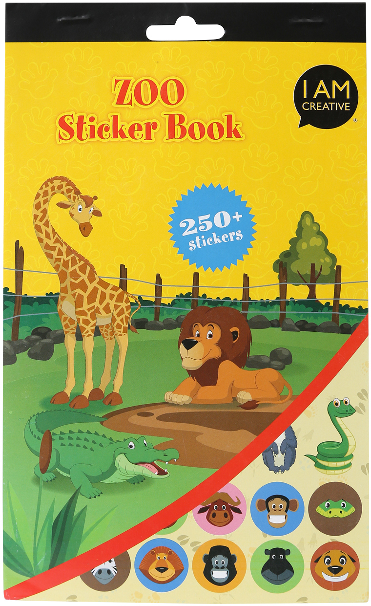 I AM CREATIVE Stickerbook Zoo 4087.479 6 feuilles