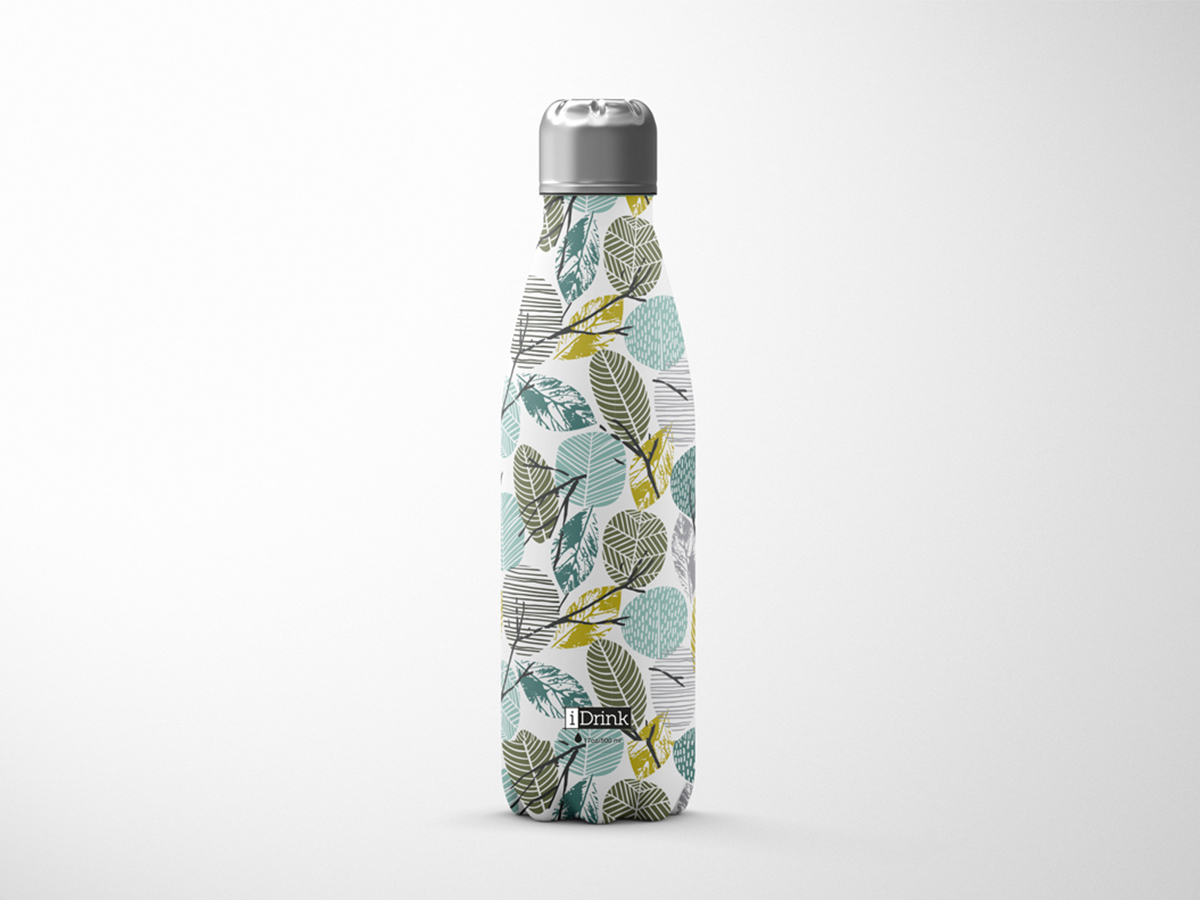 I-DRINK Thermos 500ml ID0012 leaves leaves