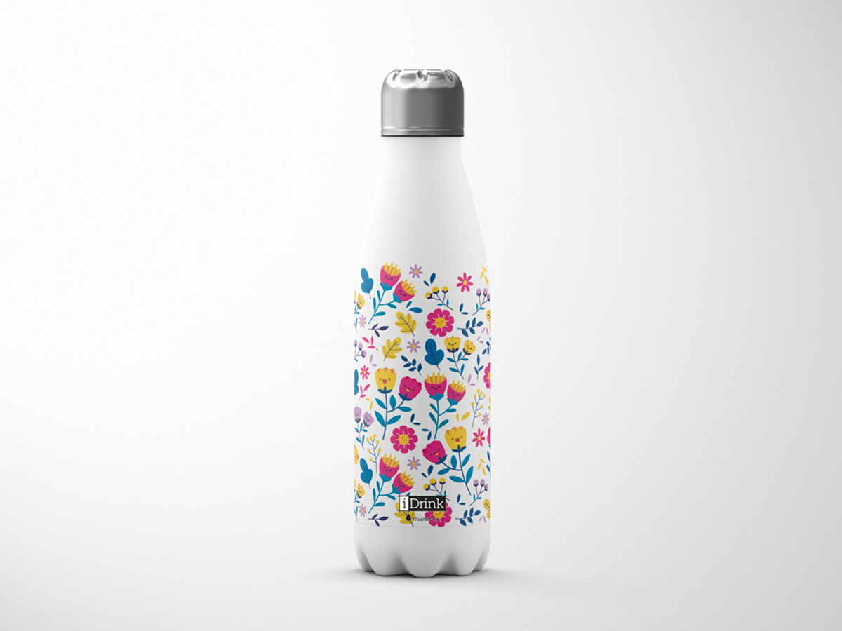 I-DRINK Thermos 500ml ID0016 Flowers