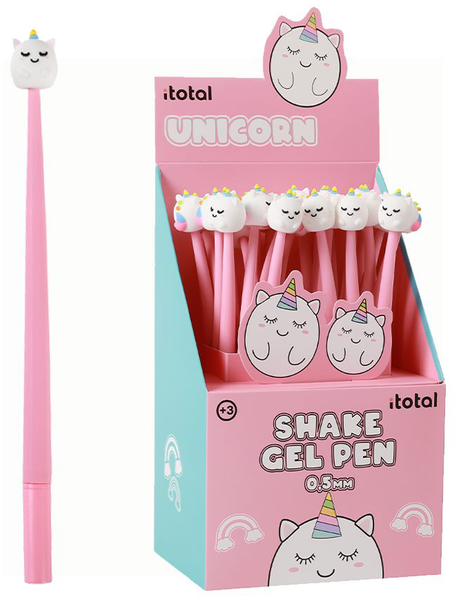 photo I-TOTAL Stylo Gel Unicorn XL1164C flexible