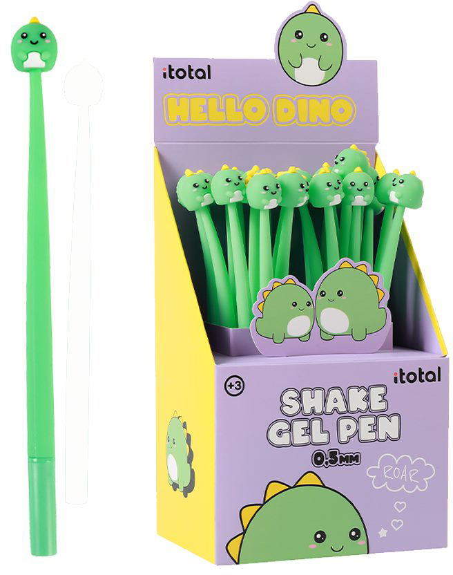 photo I-TOTAL Stylo Gel Dino XL1164E flexible