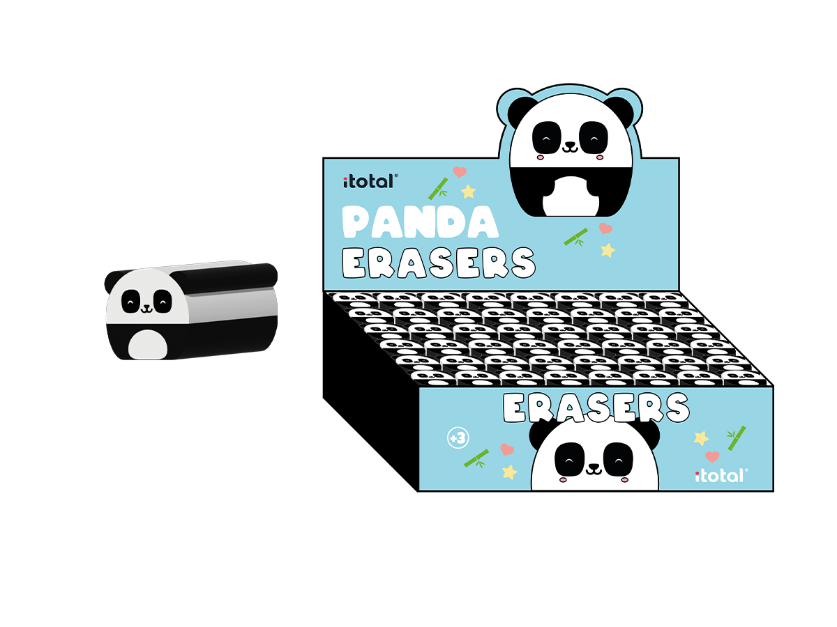 photo I-TOTAL Gomme 2.3x6cm XL1804J Panda