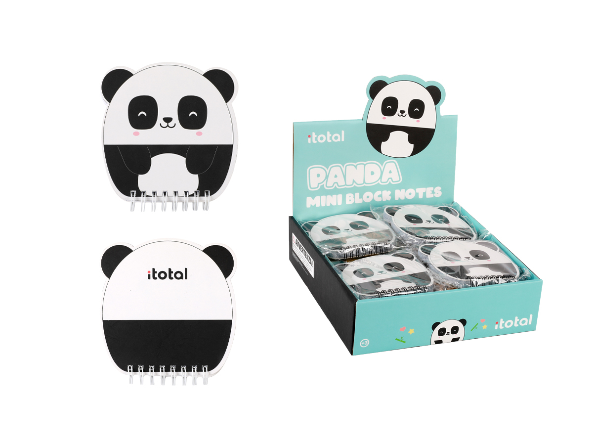 photo I-TOTAL Mini bloc-notes 11.7x11cm XL1840J Panda
