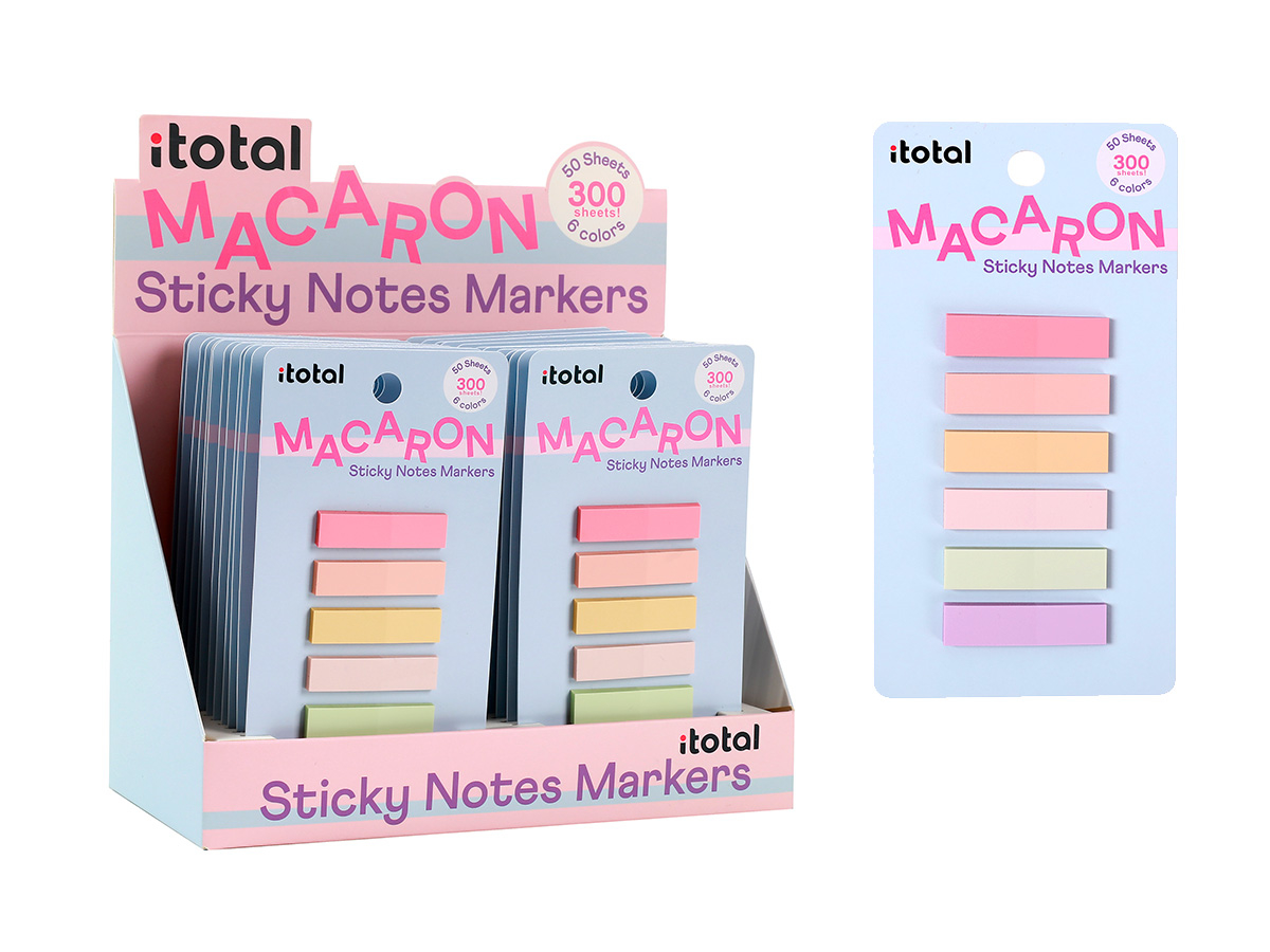 photo I-TOTAL Notes adhésives 10x76mm XL1840O 6x50 Feuille