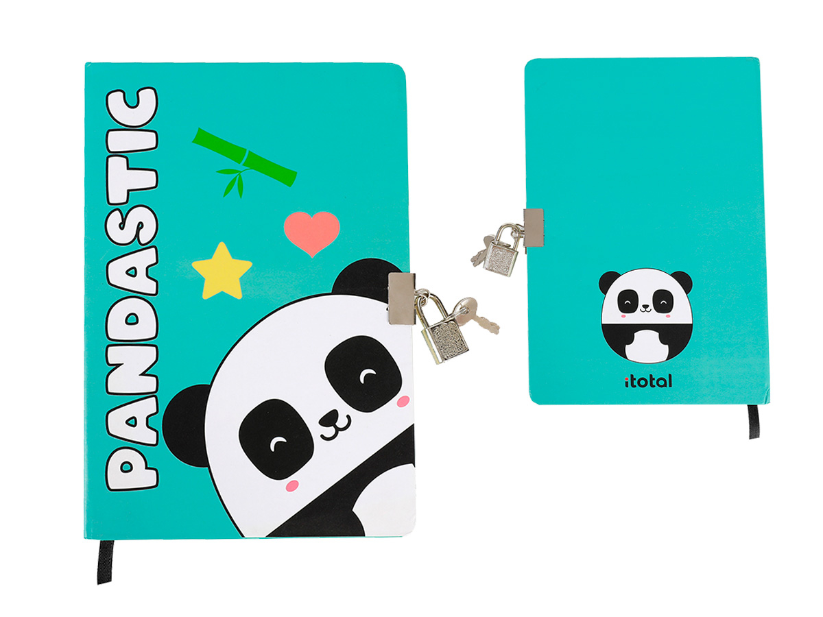 photo I-TOTAL Journal secret A5 XL1844 Panda, dotted