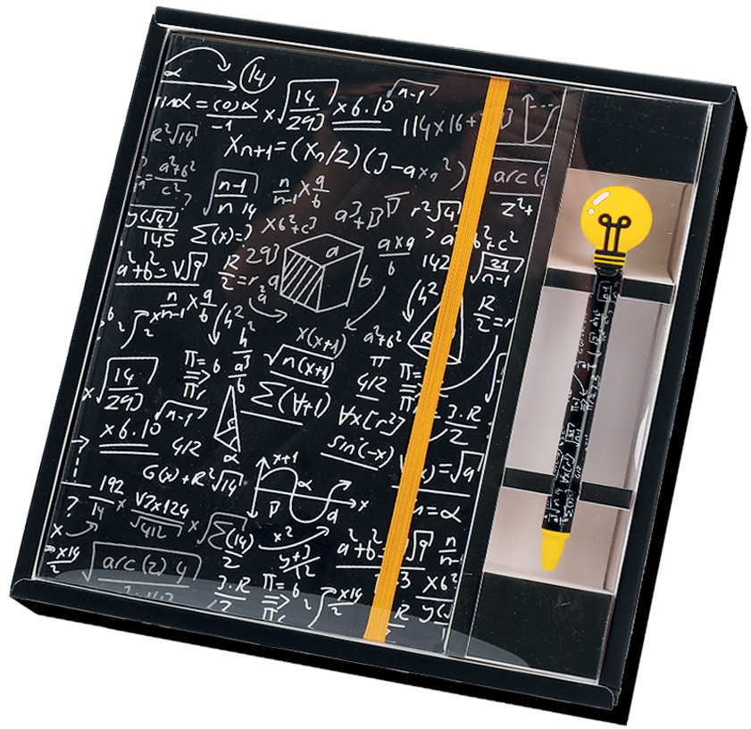 photo I-TOTAL Set Carnet et Stylo XL1874 Math ligné