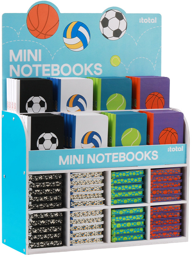 I-TOTAL Notizbuch Mini 7.8x10.5cm XL1891N Sport, assortiert