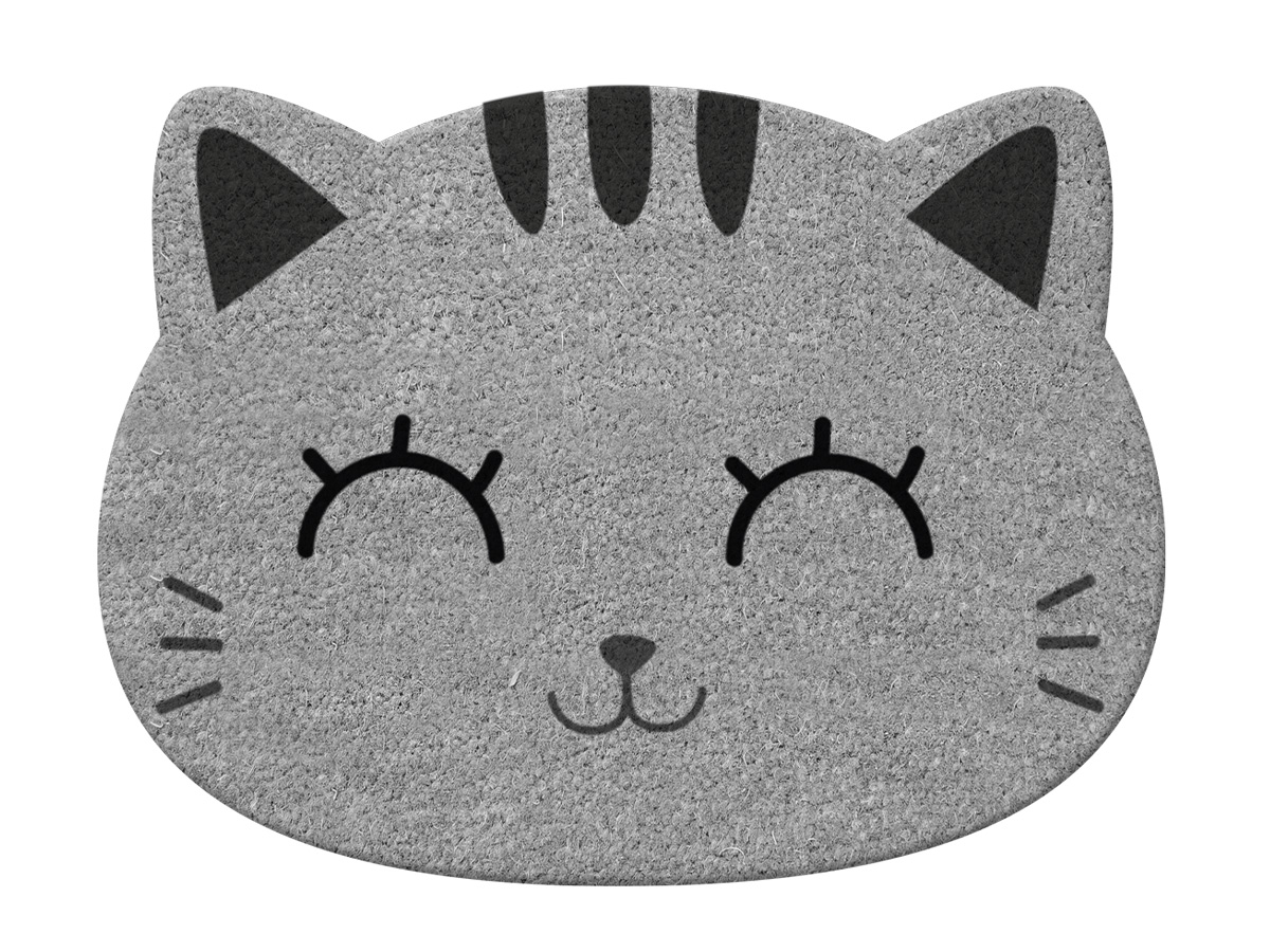 photo I-TOTAL Paillasson 60x45cm XL1962 Cats Grey