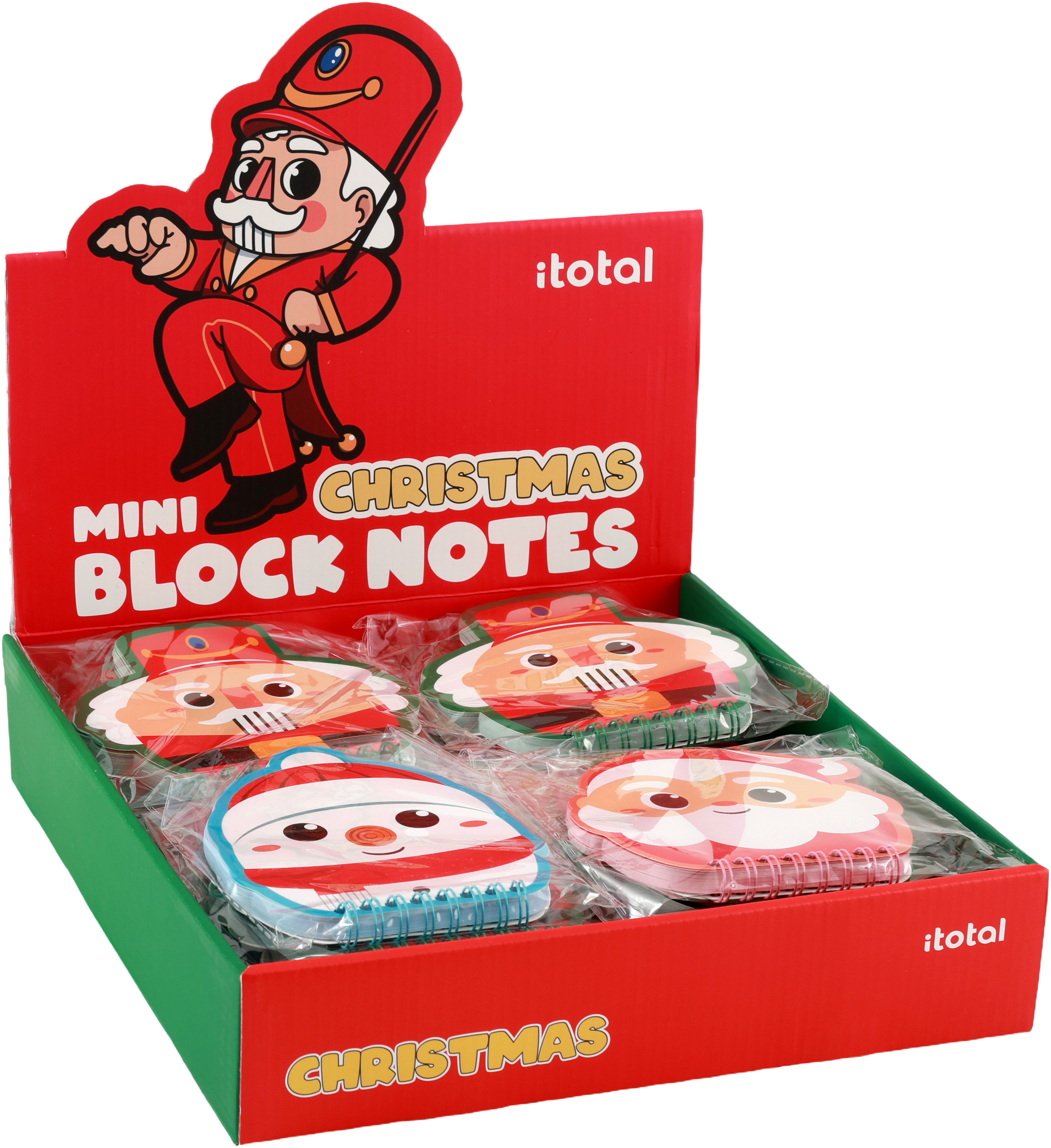 photo I-TOTAL Mini bloc-notes 11x11.7cm XL2050C Xmas, assorti