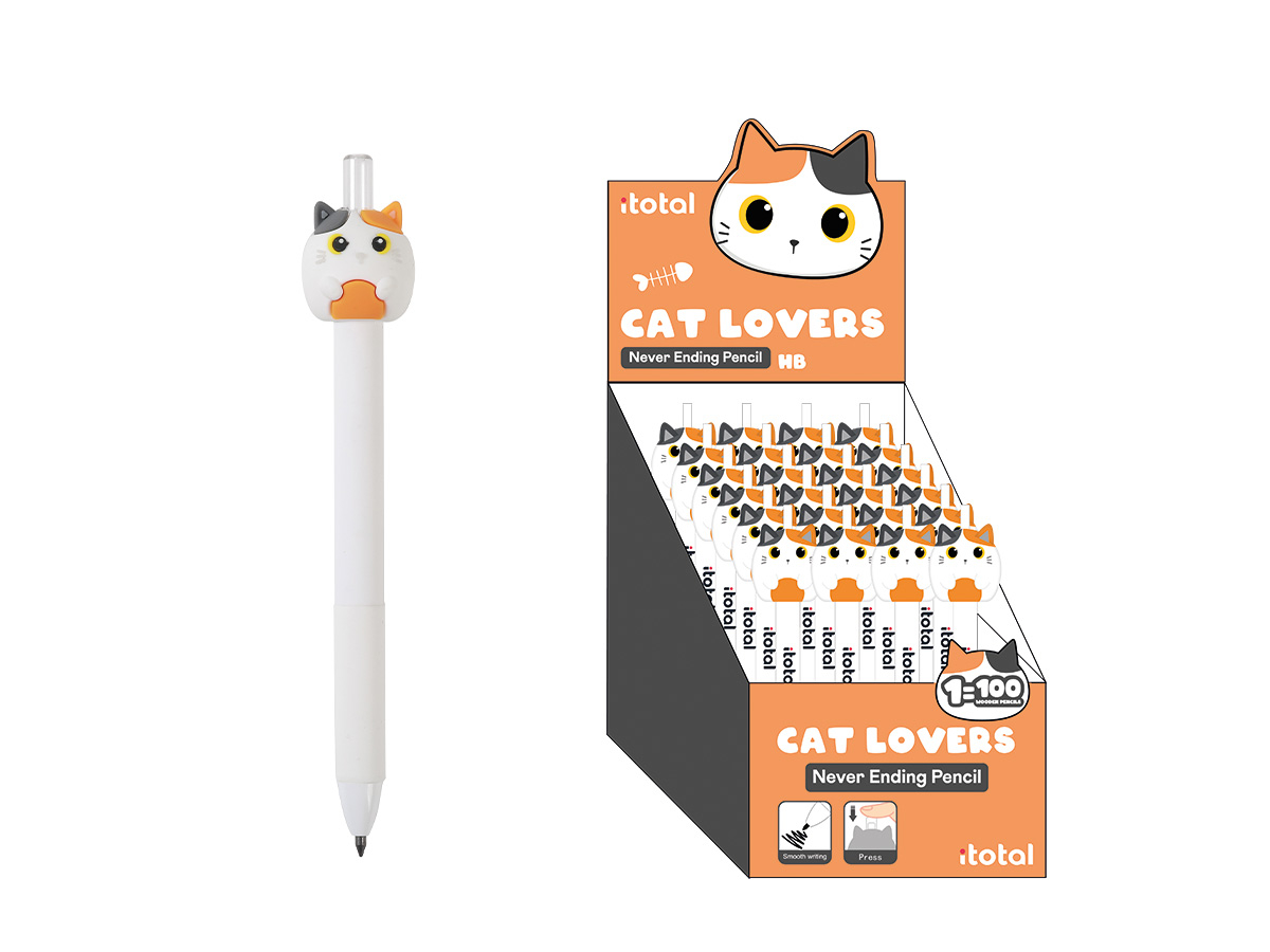 photo I-TOTAL Crayon Never Ending XL2070B orange Cat
