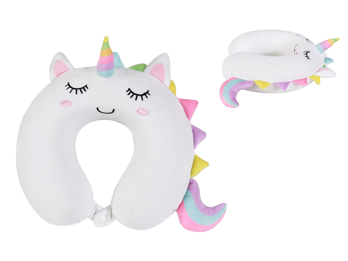 photo I-TOTAL Oreiller de voyage 30x30x10cm XL2184D Unicorn