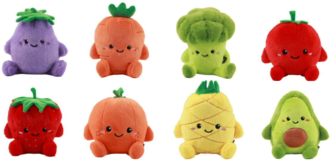 photo I-TOTAL Plush jusquà 20 cm 20cm XL2205A Fresh Market, assorti