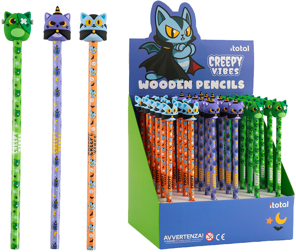 photo I-TOTAL Crayon 3D XL2308Y Creepy Vibes, assorti