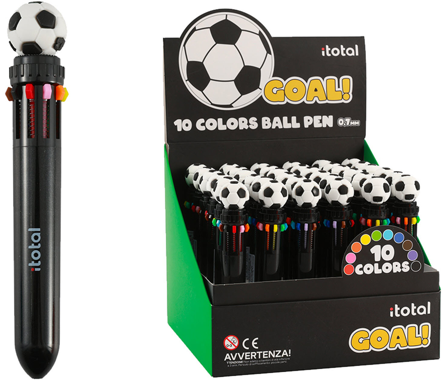 photo I-TOTAL Stylo bille 10in1 XL2370P Football