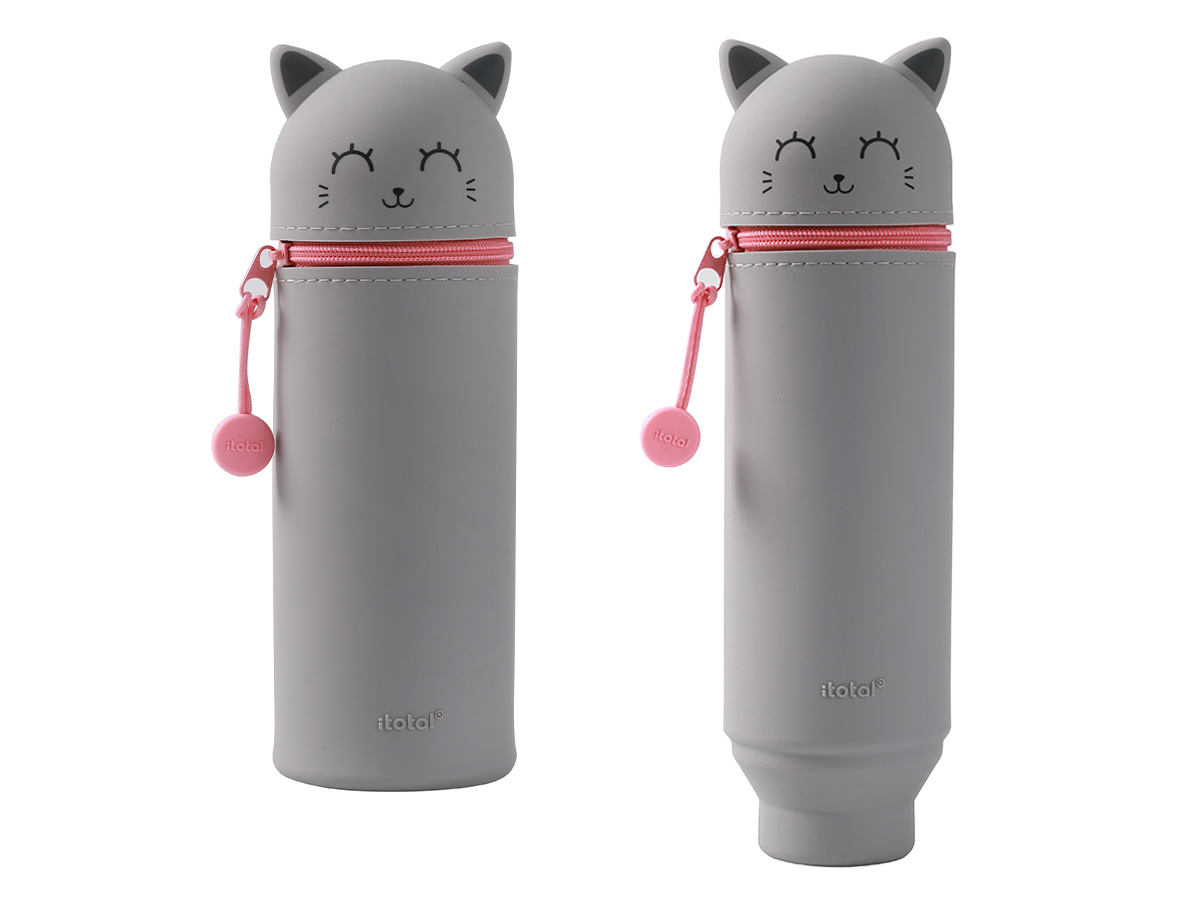photo I-TOTAL Etui en silicone XL2484 Cat grey