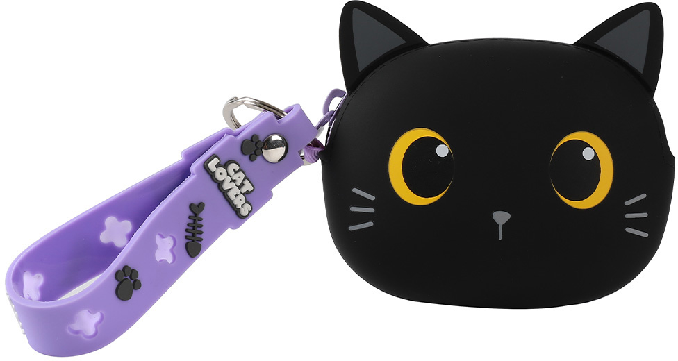 photo I-TOTAL Pochette en silicone XL2484A Black Cat
