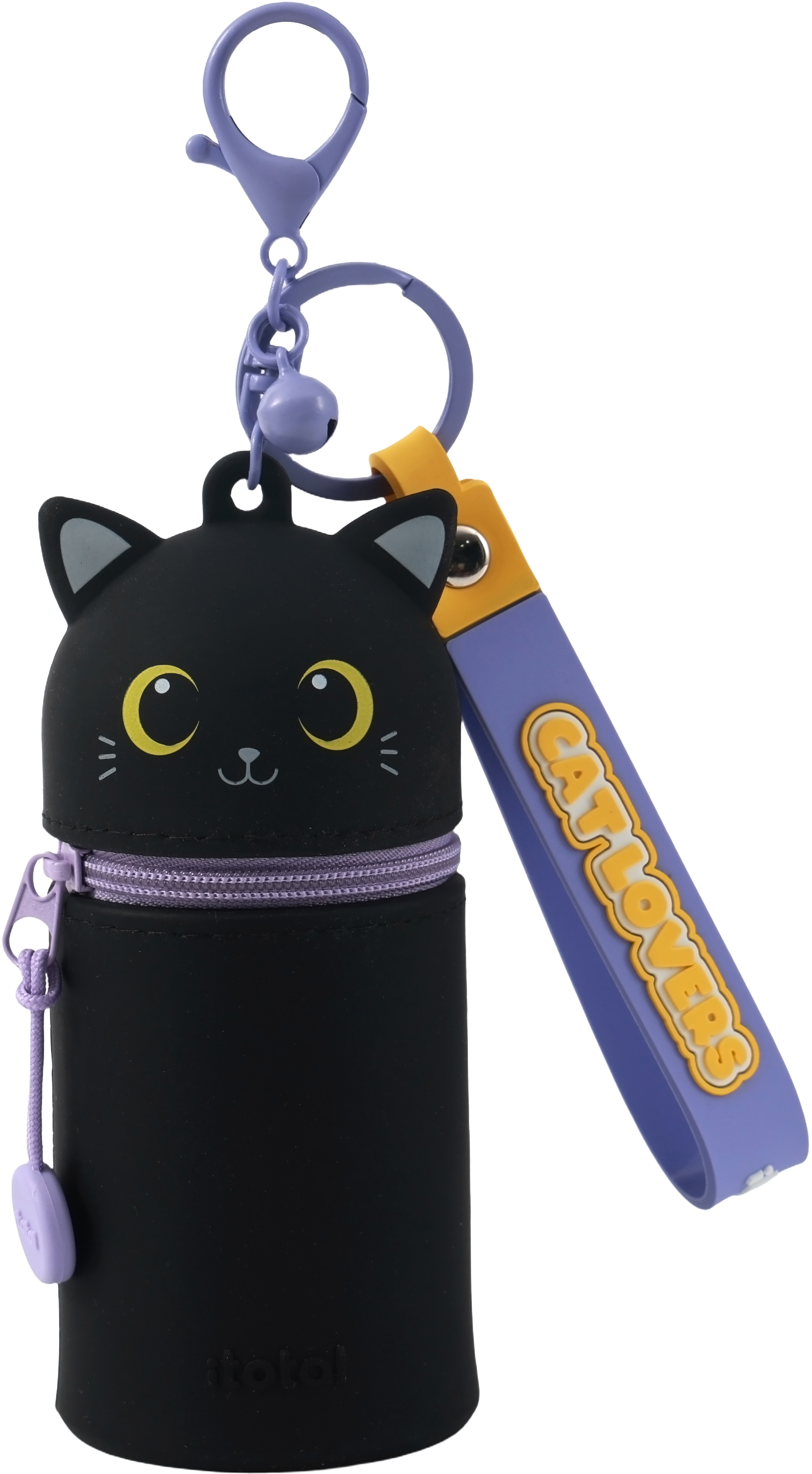 photo I-TOTAL Porte-clés crocheté XL2486B Cat black