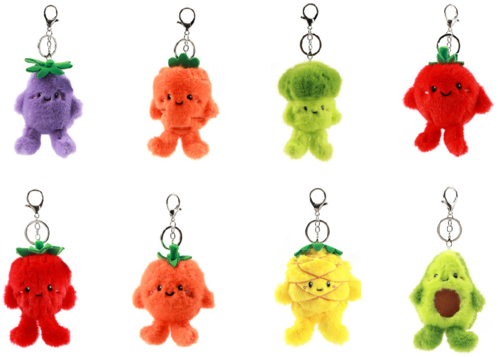 photo I-TOTAL Porte-clés plush XL2487A Fresh Market, assorti