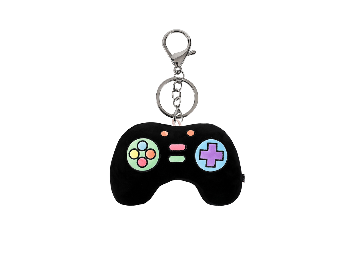 photo I-TOTAL Porte-clés peluche XL2492D Let's Play, noir