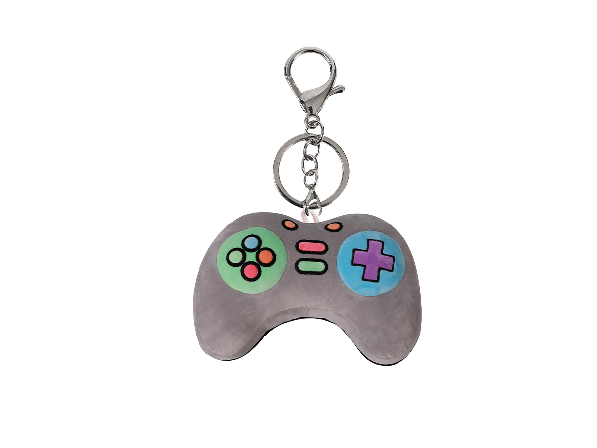 photo I-TOTAL Porte-clés peluche XL2492E Let's Play, gris