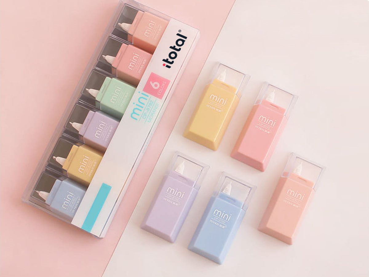 photo I-TOTAL Rouleau correcteur Macaron XL2569 assorté