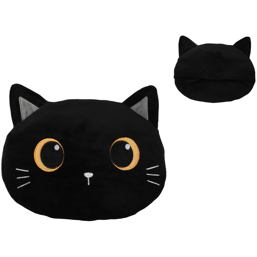 photo I-TOTAL Coussin chauffant, Black Cat XL2630A noir