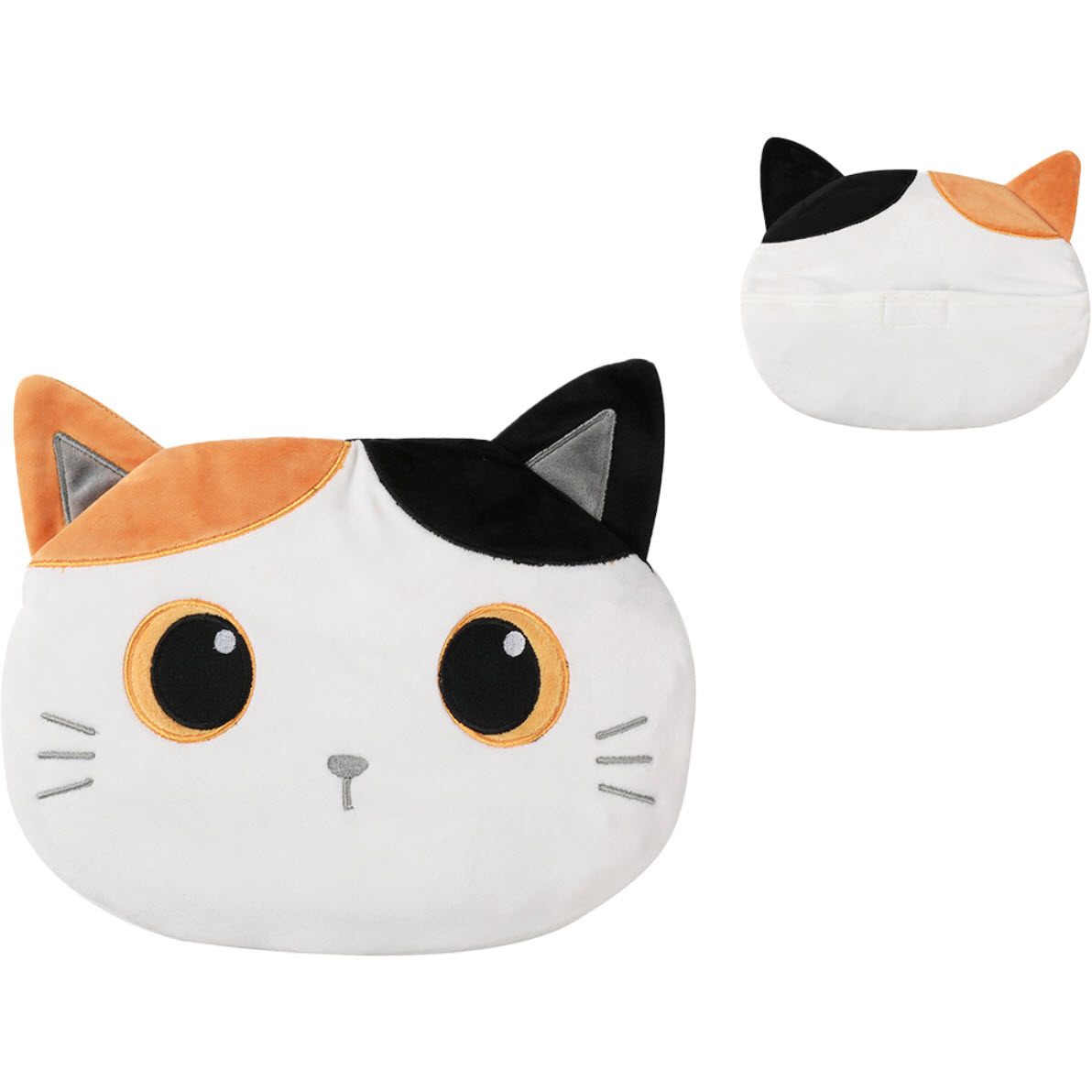 photo I-TOTAL Coussin chauffant, Orange Cat XL2630B blanc