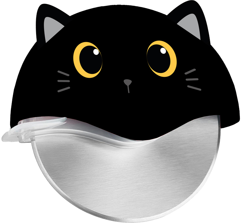 photo I-TOTAL Coupe-pizza 10cm XL2789 Black Cat