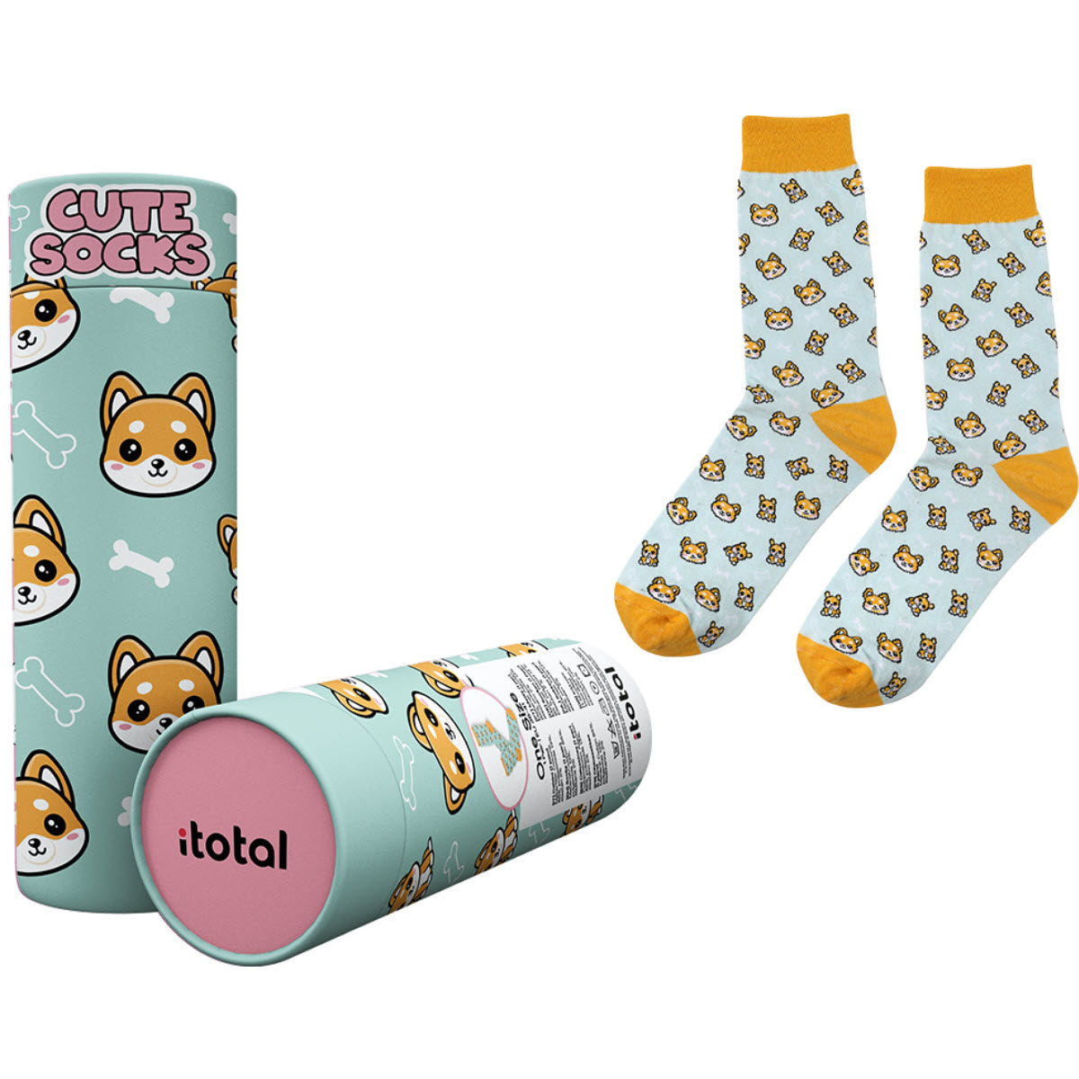 photo I-TOTAL Chaussettes, Shiba XL2825 menthe