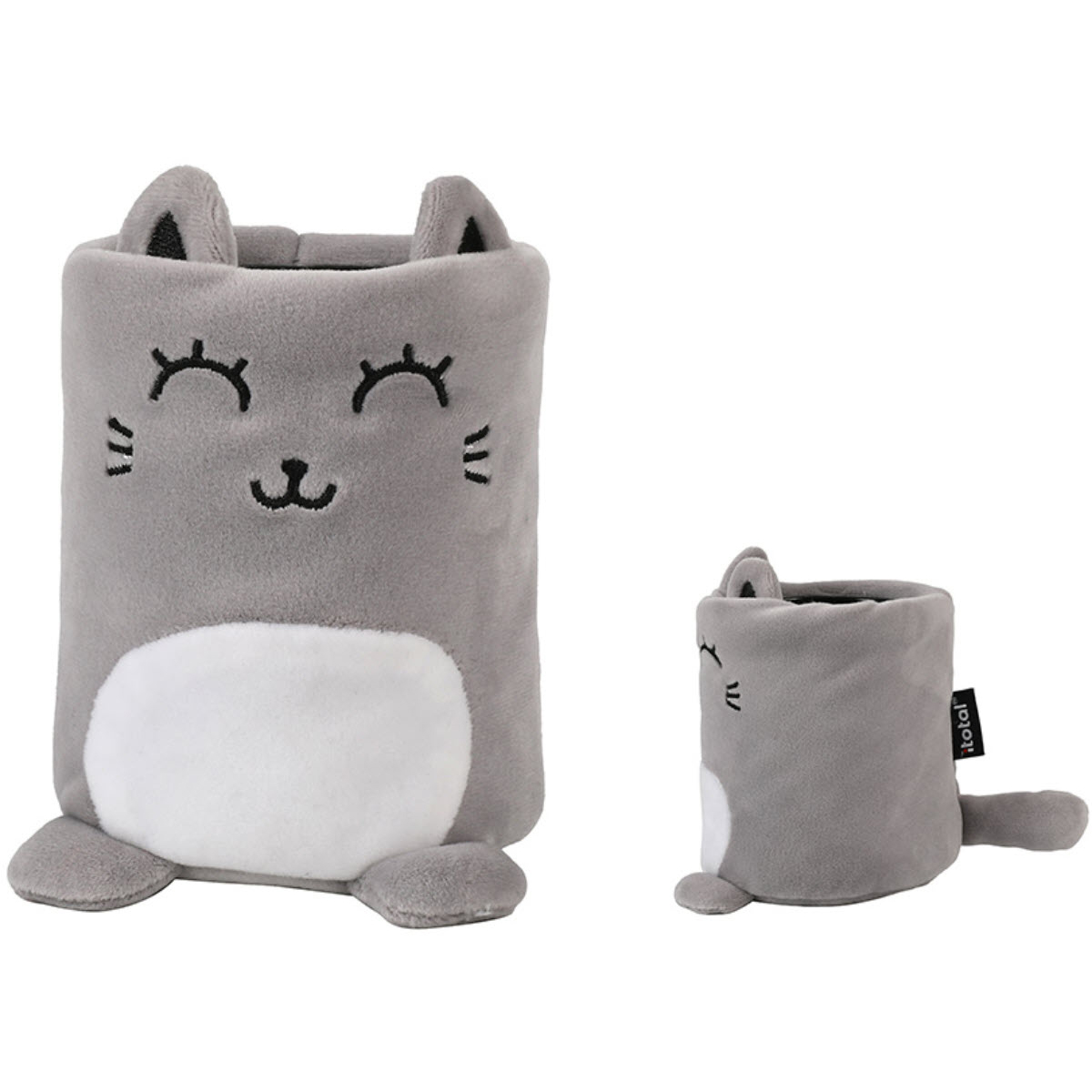 photo I-TOTAL Pot à crayons XL2853 Grey Cat