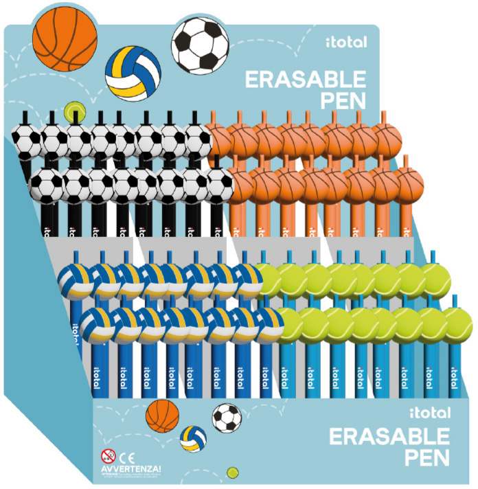 I-TOTAL Gelschreiber 0.5mm XL3169B Sport, radierbar, assortiert