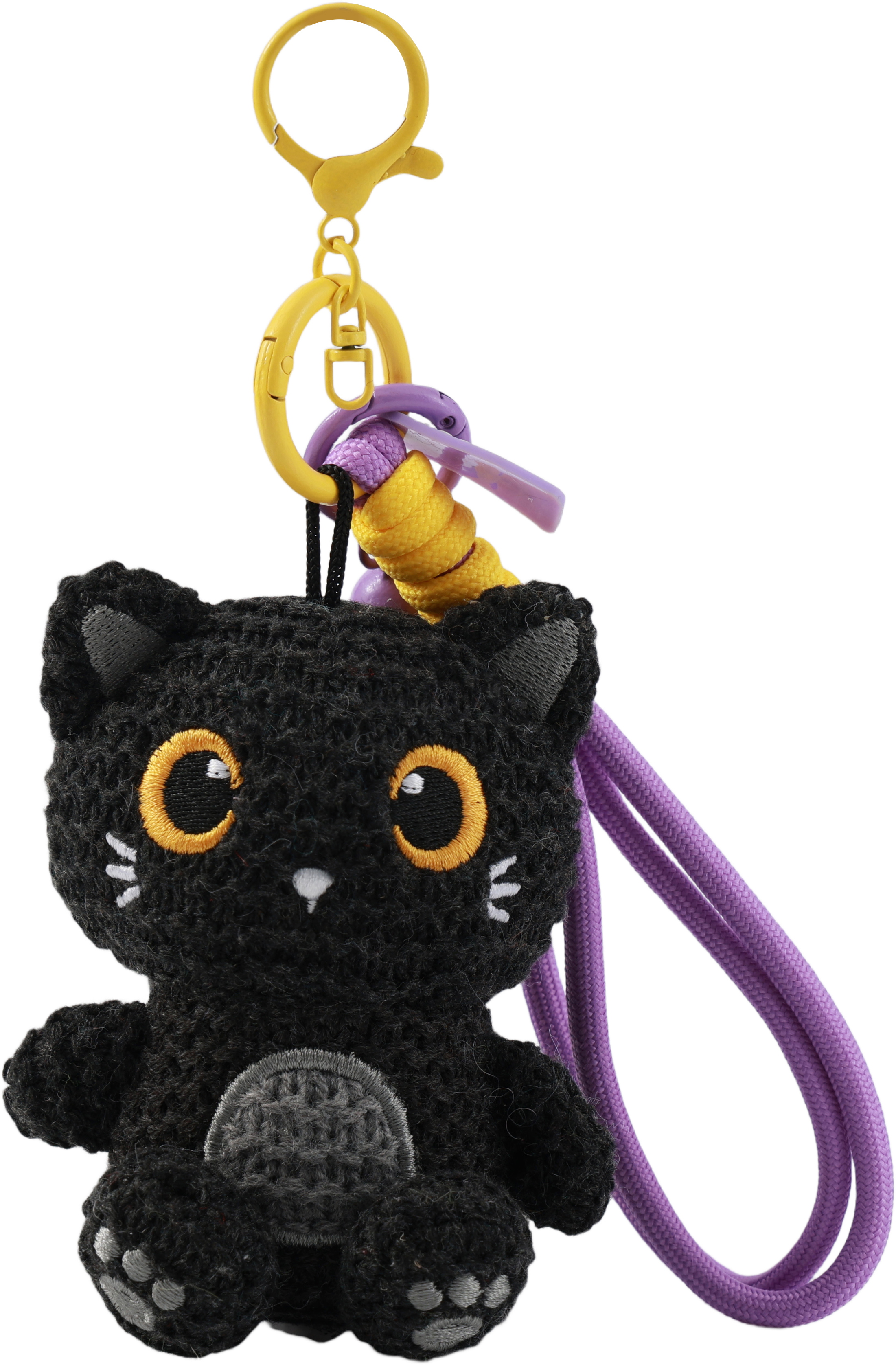 photo I-TOTAL Porte-clés crocheté XL3442 Black Cat