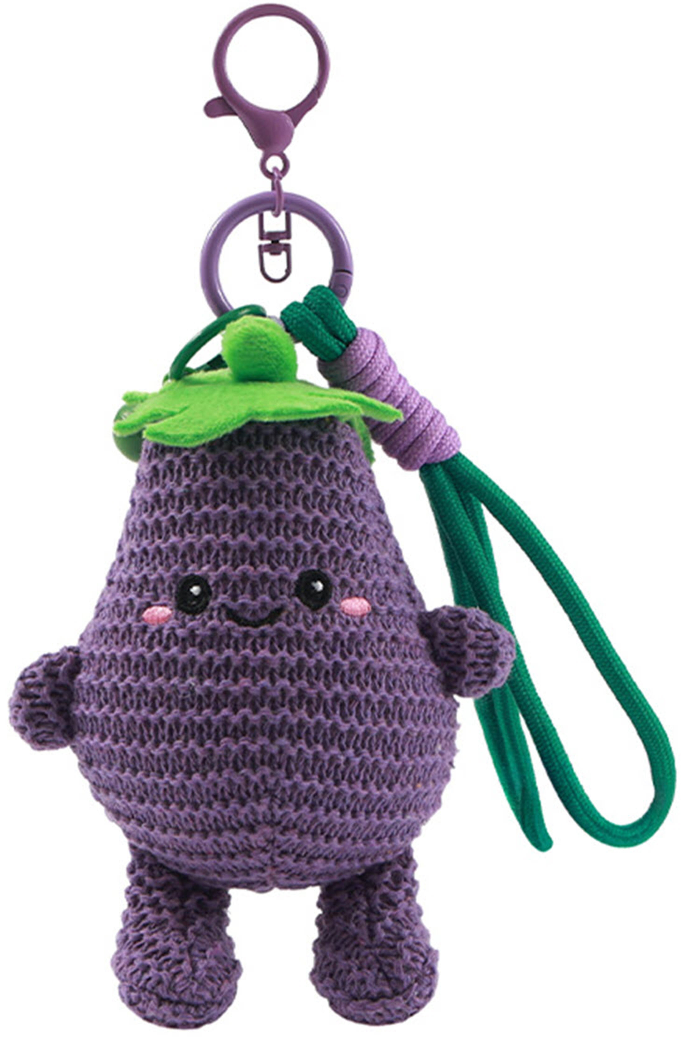photo I-TOTAL Porte-clés crocheté XL3455B Ellie Eggplant