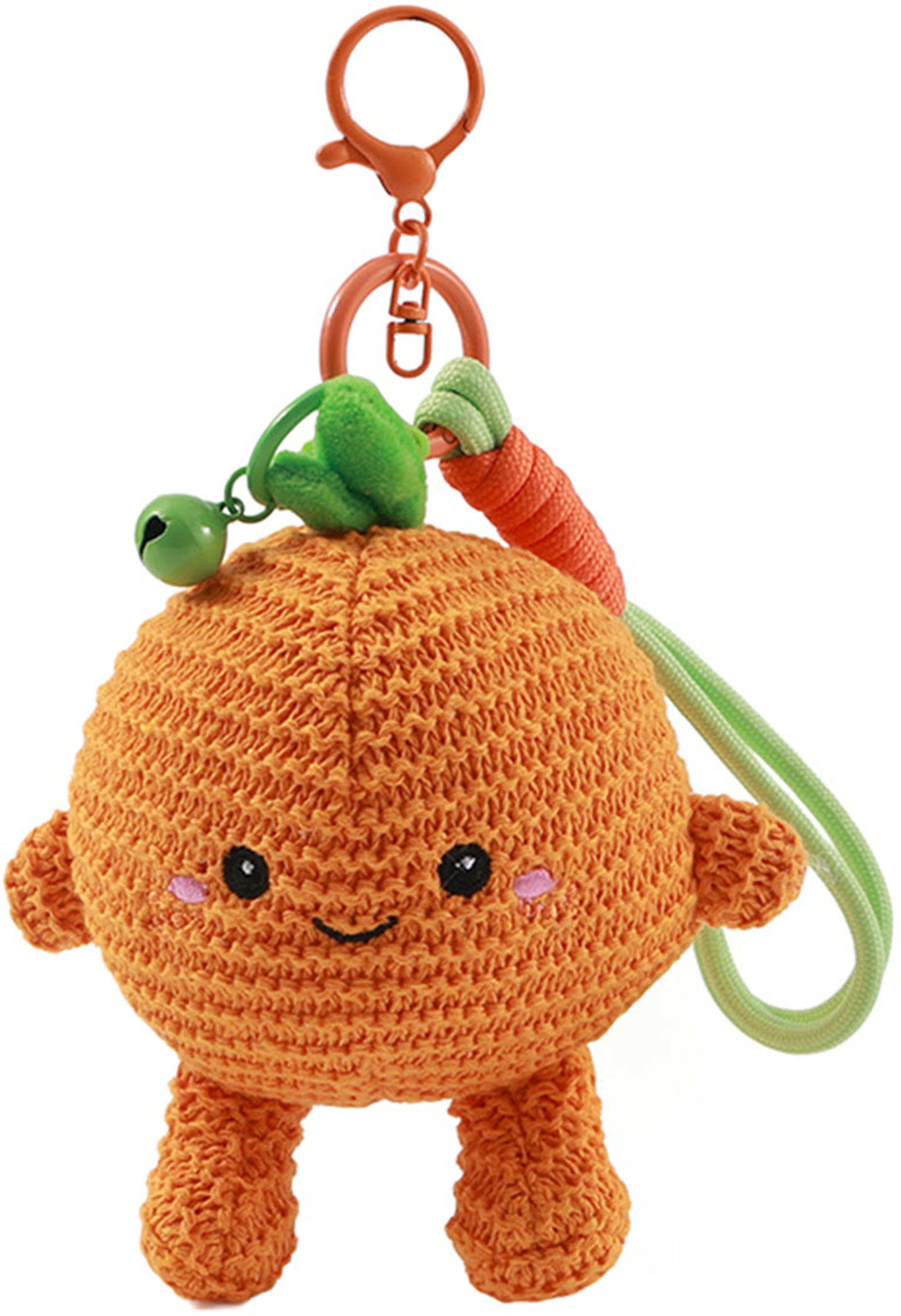 photo I-TOTAL Porte-clés crocheté XL3455G Olly Orange