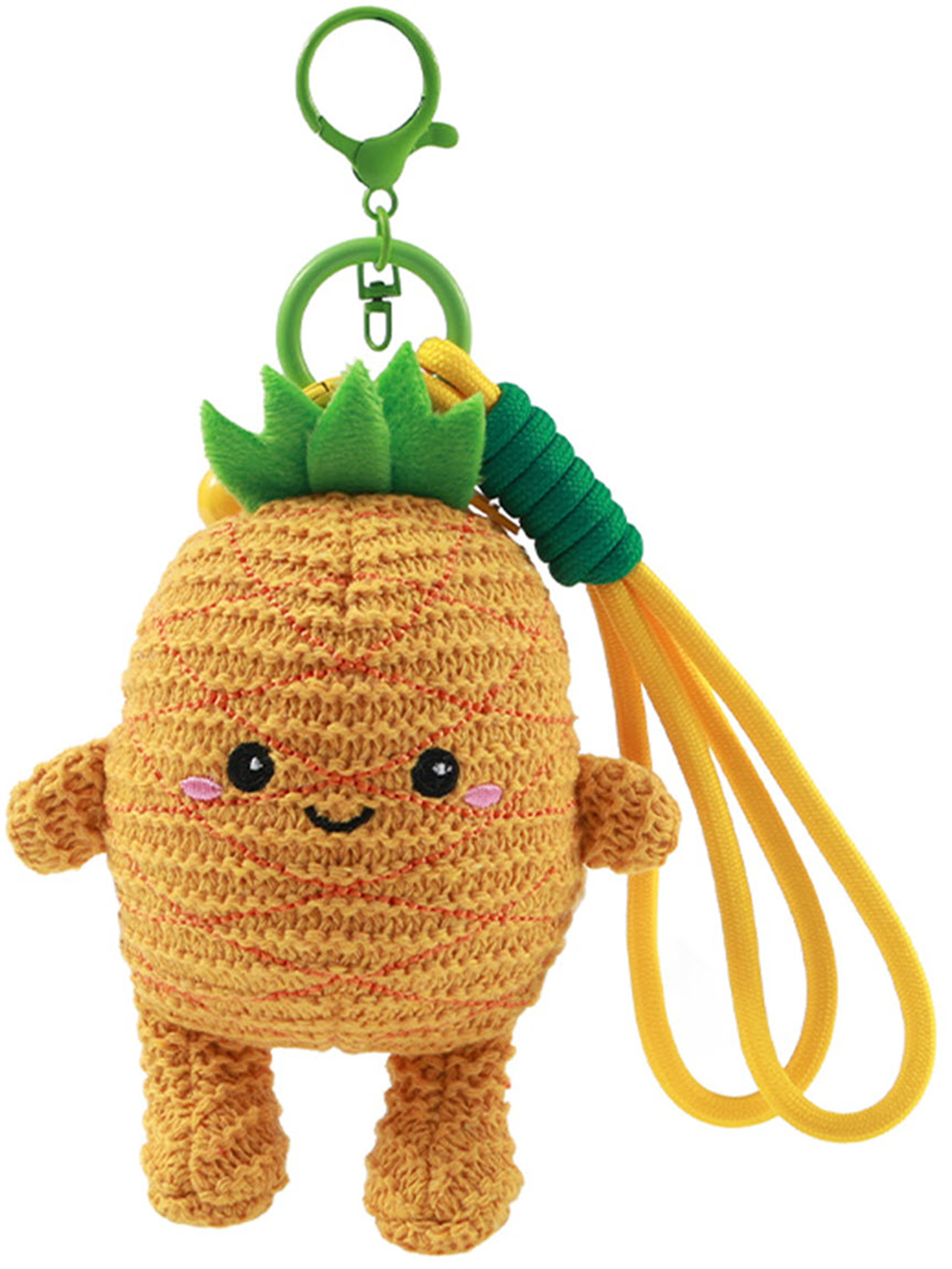 photo I-TOTAL Porte-clés crocheté XL3455H Poppy Pineapple