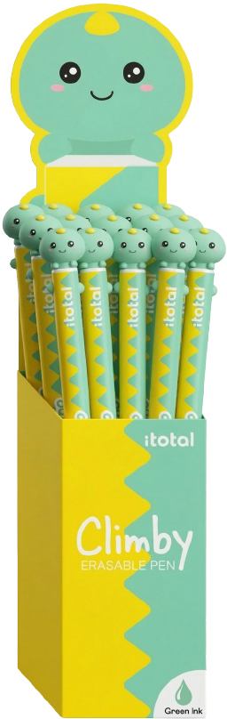 I-TOTAL Gelschreiber Climby 0.7mm XL3604 Hello Dino, grün, radierbar