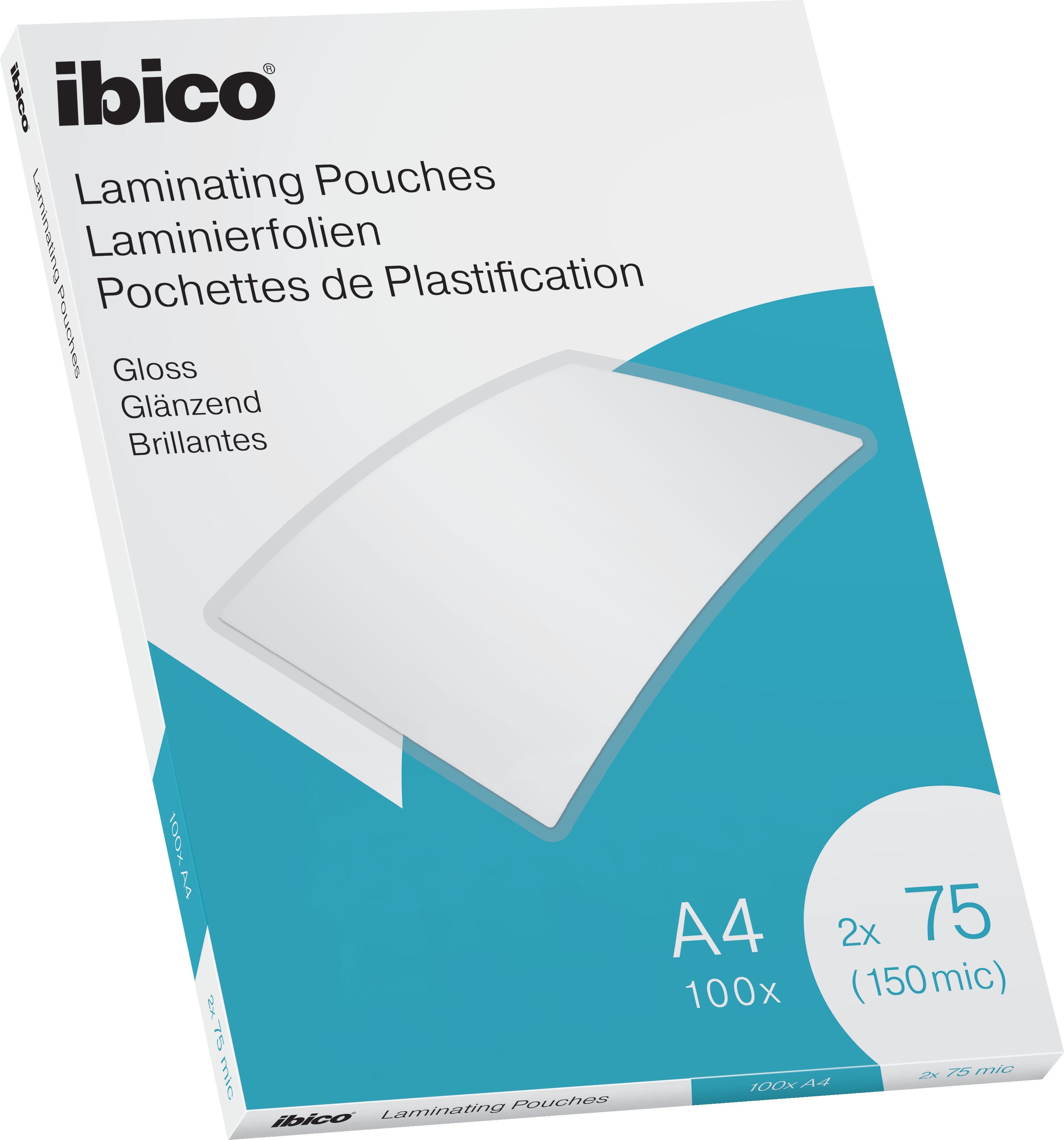 IBICO Pochettes à plastifier A4 627316 brillant, 75my 100 pcs.
